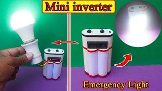 How To Make Mini Inverter & Emergency Light At Home | Mini Inverter 3.7V To 220V| Mini LED Light DIY