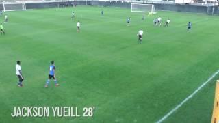 Jackson Yueill scores vs. Quakes Academy in scrimmage