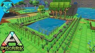 PixARK - Farming Frenzy Growing all the Crops and Gigantopithecus Taming! E8