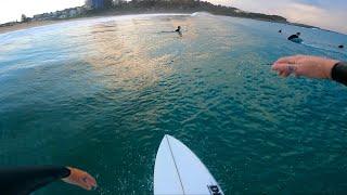 POV SURF (raw) SURFING LONG CLEAN GLASSY WAVES! IT'S THE BEST I'VE SEEN IT! AUSTRALIAN BEACH BREAK