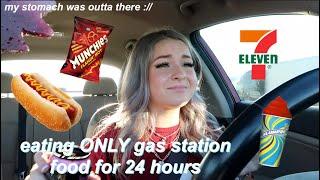 I ATE ONLY GAS STATION FOOD FOR 24 HOURS...