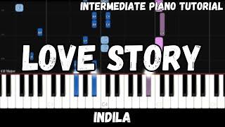 Indila - Love Story (Intermediate Piano Tutorial)