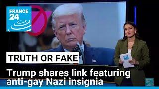 Yes, President Trump shared an anti-LGBT ‘Pink Triangle' from the Nazi era • FRANCE 24 English