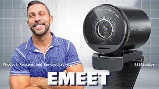 EMEET SmartCam S800-4K Webcam for Streaming, Sony 1/2'' Sensor