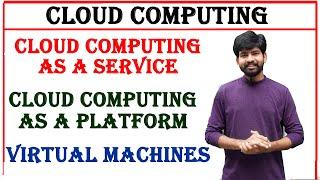 cloud computing as a service, cloud computing as a platform, virtual machines in cloud computing