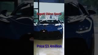 Bugatti chiron sports car / price of car / Top  car in world