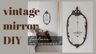 DIY Antique mirror. How to do a mirror with antique effect. Restoring an Aging Mirror