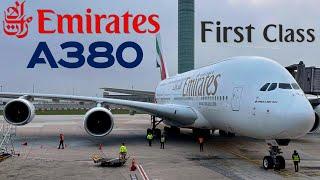 FIRST CLASS / Emirates Airbus A380 !  Paris - Dubai    Upper Deck  [FULL FLIGHT REPORT]