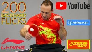 200 backhand flicks moving with KOUS!! #tabletennis #train #practice #pingpong @gre78 @Tabletennis11