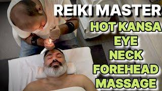 Amazing Asmr  Eye, Neck and Forehead massage by Indian Barber Reiki Master to reduce Anxiety, stress