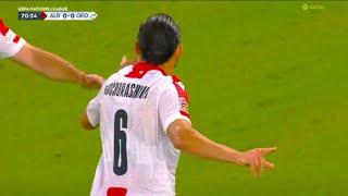 Giorgi Kochorashvili Goal, Albania vs Georgia (0-1) Extended Highlights and Goals Today