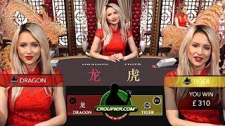 DRAGON TIGER BACCARAT! NEW CASINO GAME vs £2,500! NICE SUITED TIE 50-1 WIN Mr Green Online Casino!