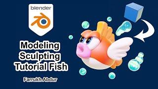 Modeling Sculpting Tutorial Fish - Blender