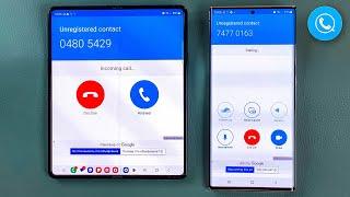 SkyPhone Video & Voice Incoming Call Samsung Z Fold 4 vs Note 20 Ultra Outgoing Call