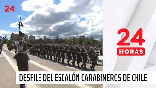 Desfile del Escalón Carabineros de Chile en la Gran Parada Militar 2024 | 24 Horas TVN Chile