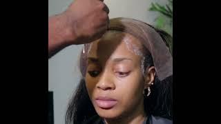 How to make a natural hair line with full lace wigs human hair straight 12 inch Vanteluve?#VANTELUVE