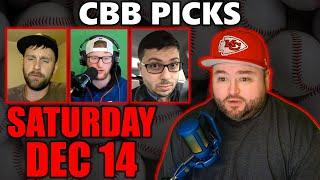 Saturday CBB Picks with Kyle Kirms | College Basketball 12/14