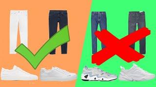 Best Way To Wear Jeans With Sneakers/Trainers, Boots, Dress Shoes For Men | Ashley Weston