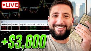 LIVE TRADING - How I Made $3,600 in 30 Minutes Trading