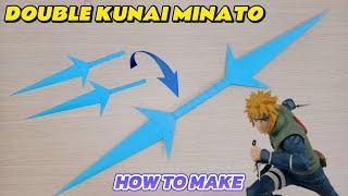 ORIGAMI NINJA DOUBLE KUNAI MINATO KNIFE ️ HOW TO MAKE ORIGAMI DOUBLE KUNAI MINATO KNIFE with paper