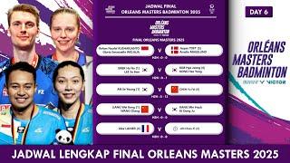 JADWAL LENGKAP FINAL ORLEANS MASTERS 2025 HARI INI JAM 5 SORE #orleansmasters2025