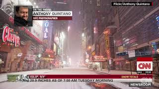 NYC photographer Captures Times Square Blizzard