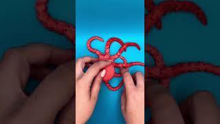 Демонстрация движений шарнирного осьминога #3d #3dmodeling #crealityender3 #octopus #игрушка