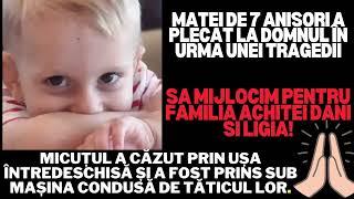 Matei de 7 ani a plecat la Domnul în urma unei tragedii. Să mijlocim pentru Dani și Ligia Achitei