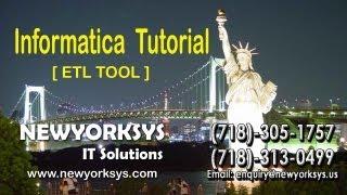 INFORMATICA ONLINE TRAINING Session | Free Tutorials | Materials | ETL Tool