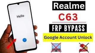 Realme C63 (RMX3939) FRP Bypass | Google Account Bypass (without pc) - LATEST UPDATE METHOD 2024