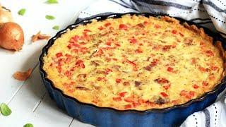 EASY TO MAKE CREAMY BACON AND CHEESE TART (QUICHE) RECIPE | INTHEKITCHENWITHELISA