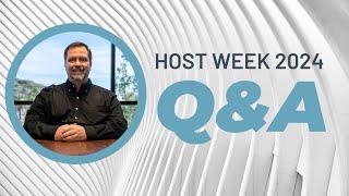 Host Agency Reviews 2024 Host Week Q&A