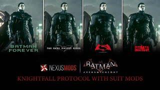 Knightfall Protocol Scene but with Different Suits | Batman: Arkham Knight