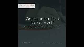 Commitment to change!  #sustainability  #ecofriendly #buildforabetterfuture #kitchenscontinental