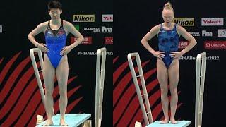 Li Yajie vs. Sarah Bacon 1m Springboard World Championships 2022