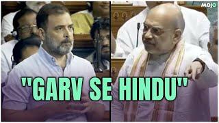 "Rahul Gandhi Should Apologize" Amit Shah Hits Back At Rahul Gandhi In Parliament