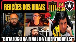 REAÇÕES URUGUAIAS E DE RIVAIS À CLASSIFICAÇÃO DO BOTAFOGO PRA FINAL - PEÑAROL 3 (3)x(6) 1 BOTAFOGO