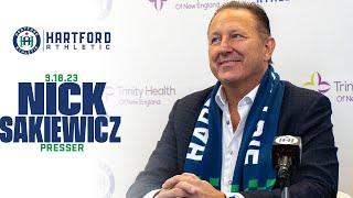 Nick Sakiewicz Introductory Press Conference | 9.18 | Hartford Athletic