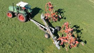 Gras wenden XL mit Fendt & Lely!