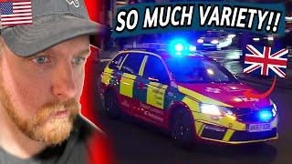 American Reacts to AWESOME UK Emergency Vehicles Responding (United Kingdom)