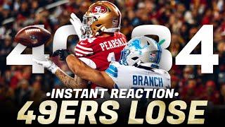 49ers Instant Reaction: Shanahan’s 16 straight pass plays derail Brock Purdy’s electric game