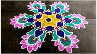 Karthigai Deepam Special Rangoli Design 2024/ New / Sashti Pooja / Kolam / Muggulu / Easy / Rangoli