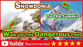 Snowdonia Summit Mountain via Pyg Track with icy and snow conditions #snowdonia #mountains