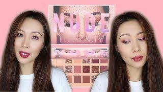 Huda Beauty New Nude|2个妆容分享&试色评测| 2 Looks+ Swatch+ Review