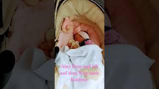 Amy Rose und ich auf dem Weg nach Koblenz  #reborncommunity #youtubecommunity #reborn #rebornbaby