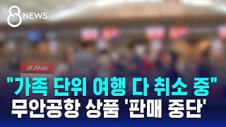 "가족 단위 여행 다 취소 중"…무안공항 상품 '판매 중단' / SBS 특집 8뉴스