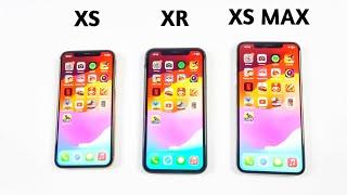 iPhone Xs Max Vs Xs Vs Xr in 2023 - SPEED TEST!!! iOS 17