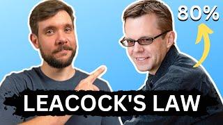 Why it's so hard to finish things (Leacock's Law)