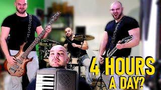 How much do I Practice a day as a One Man Band?