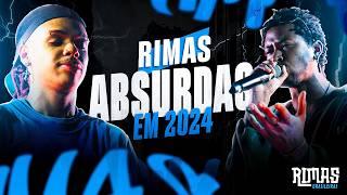 RIMAS ABSURDAS EM 2024! (só rima atual)